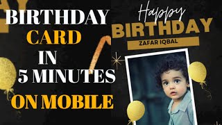 How to make birthday cards in few minutes on mobile with canva screenshot 5