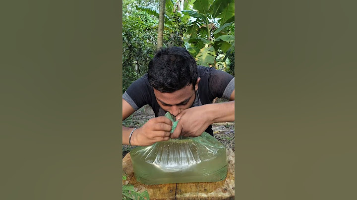 Secrets of sealing: How to keep water in a bag without Leaking #survival #camping #lifehack #forest