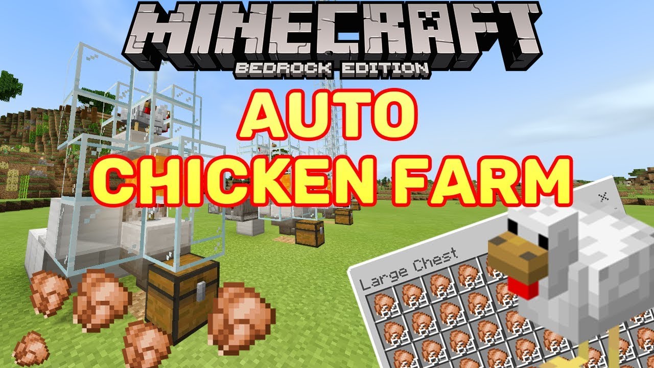 minecraft-bedrock-chicken-farm-automatic-tutorial-easy-simple