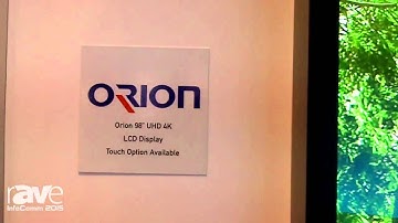 InfoComm 2015: APG Displays Features the Orion 98" UHD 4K LCD Display