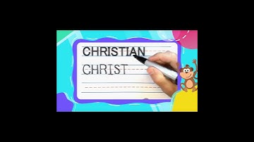 How To Write CHRISTIAN -- SUPER FAST | Write With Me! -- FOR KIDS | #shorts