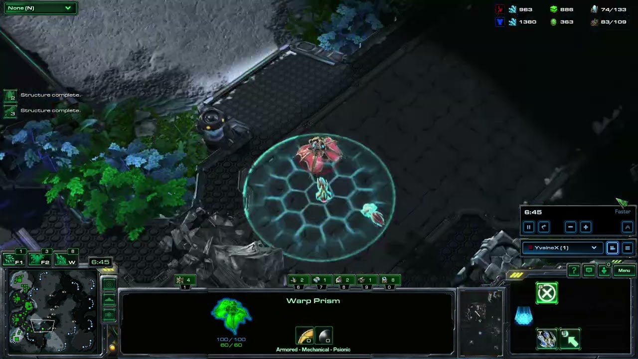 StarCraft II - Protoss vs Terran (Elite AI) - LIGHTSHADE LE