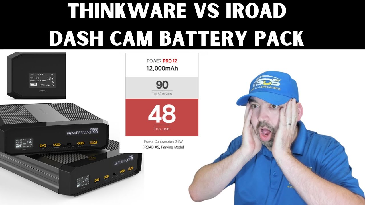 Thinkware IVOLT XTRA vs IROAD Power Pack Pro 12 Dashcam Battery Pack