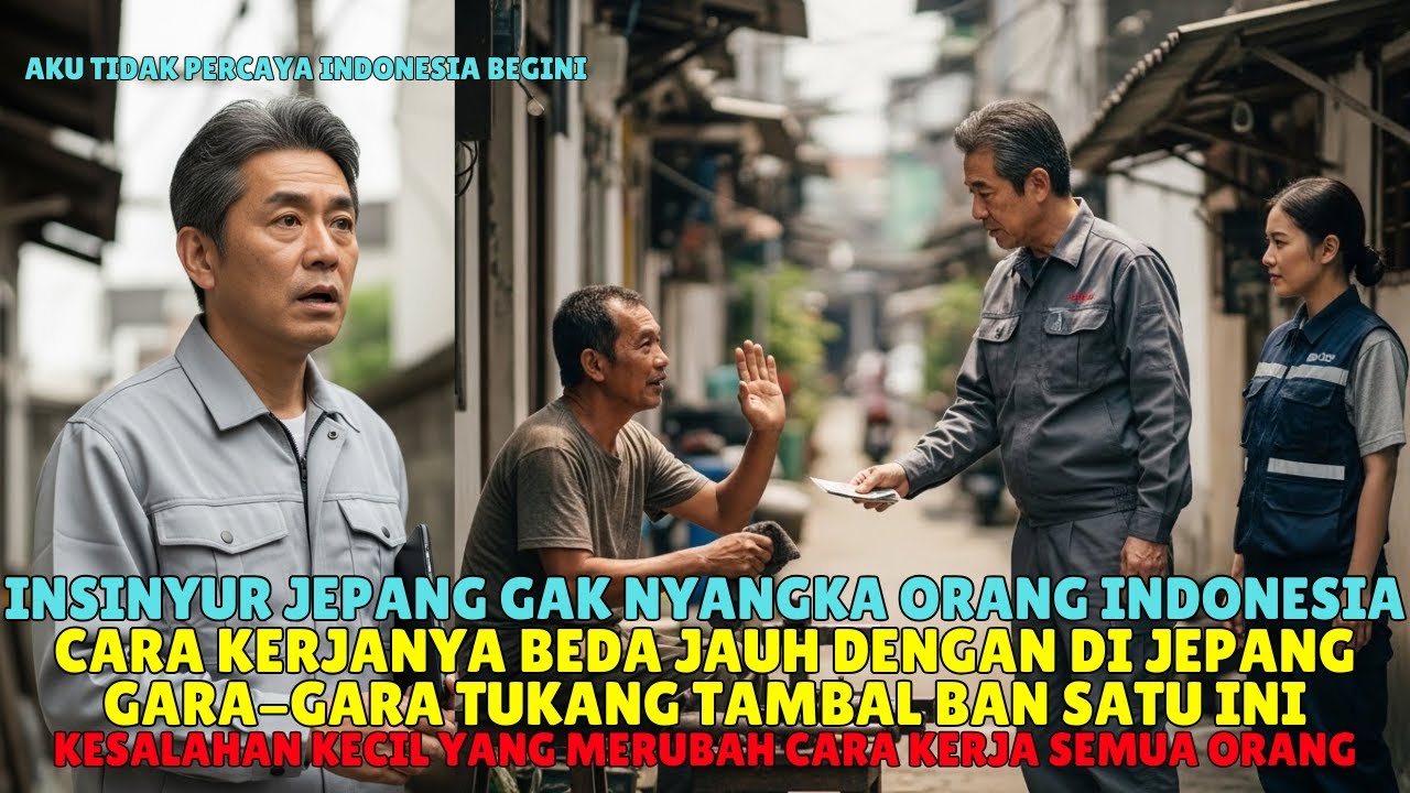 Insinyur Jepang Terkejut di Gang Sempit Indonesia—Semua Prinsip Kerjanya Goyah