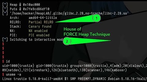 House of Force - In GLIBC versions less than 2.29  { Heap } Debugger - GDB