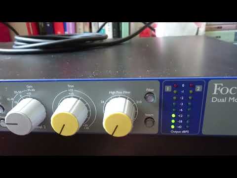 How to Calibrate Focusrite ISA 2 Mic Preamp with UAD Apollo Twin MKII Thunderbolt Audio Interface