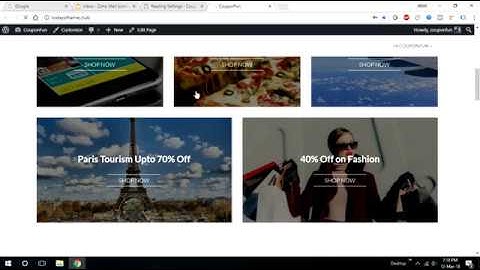 Import Demo Data & Home Page Setup WordPress Coupon Theme CouponFun
