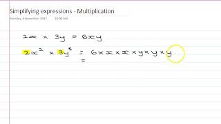 Simplifying multiplication