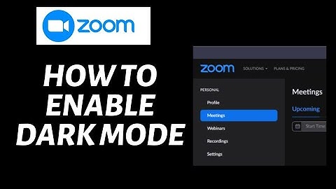 How To Enable Dark Mode in Zoom | Zoom Tutorial