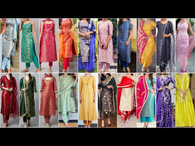 Discover 133+ brocade fabric kurti design latest