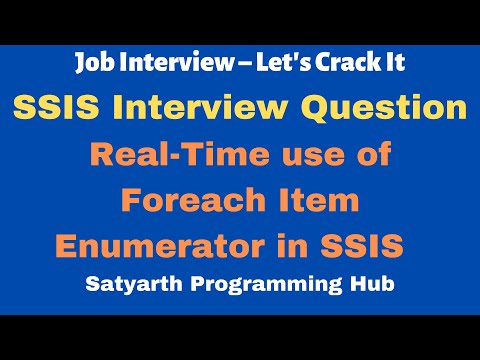 SSIS Interview Question