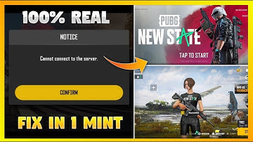 PUBG NEW STATE Cannot Connect to the Server Problem Fix ! How to Download & Play Pubg New State