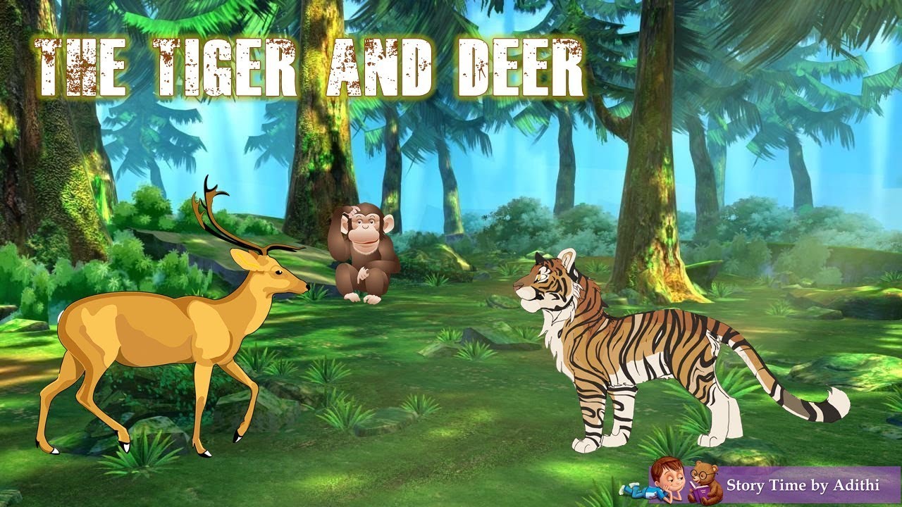 The Tiger and Deer Story | Puppet Story for kids |Bedtime Stories - YouTube