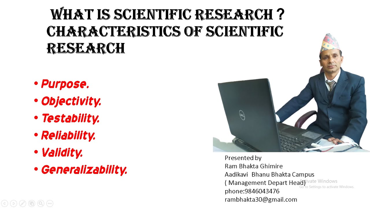 what scientific research is about