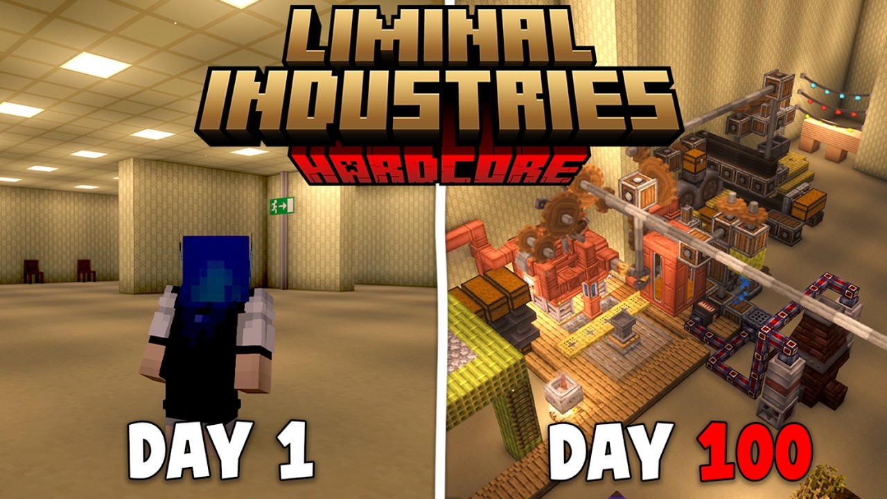 100 Hari Minecraft Hardcore LIMINAL INDUSTRIES