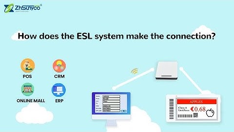 How does the electronic shelf label system make the connection？