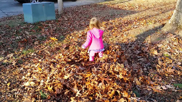 Ellie Plaing in Leaves