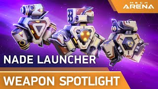 Mech Arena Weapon Spotlight Barrage Nade Launcher