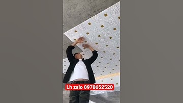 Thi công xốp dán tường, trần 3D nhanh chóng dễ dàng