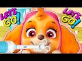 Put On Your Shoes Song Morning Routine Brush Teeth Nursery Rhymes Children, Kids and Paw Patrol