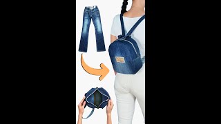 Upcycle Jeans Easily Cute Mini Backpack From Old Jeans Miarti