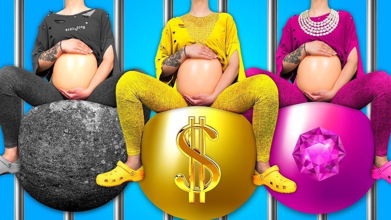 Ciężarna Wednesday Vs Barbie Vs Peach w więzieniu! *Śmieszne sytuacje i świetne hacki* od Gotcha!