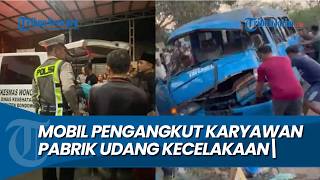 1 DEAD, Shrimp Factory Employee Transport Van Crashes in Bondowoso