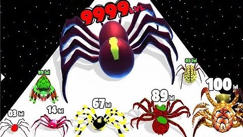 Spider Insect Evolution Run - Level Up Insect Max Level Gameplay