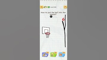 Tech gamer 13 : Draw 2 save level 252 ||How to put the ball into the basket#shorts #draw2save #song