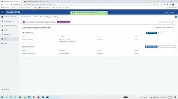 NetApp Cloud Secure - Setup - Step 4 - Define Automated Response Policies, Email Notification, API