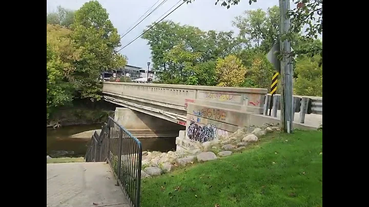 Walk through Memorial Park in Downtown Utica, Michigan. Sept 21 2025