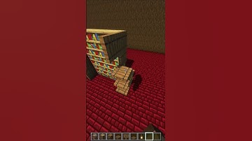 Easy Bookshelf Build Tutorial in Minecraft! #shorts