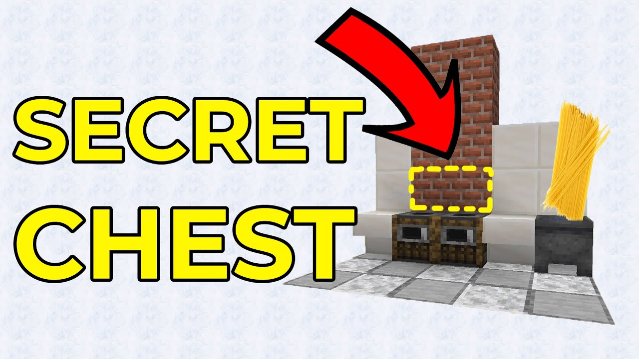 How to Make a Simple Secret Chest in the Wall in Minecraft YouTube
