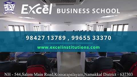 Excel Business School - Admissions Open for the Academic Year 2021 - 2022