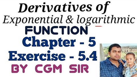Exponential & Logarithmic Function,Exercise-5.4#cgmmaurya
