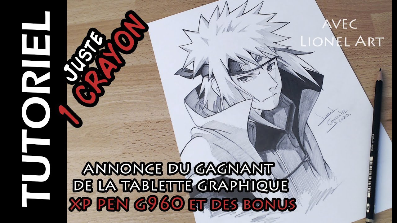 images Dessin Minato Et Kyubi comment dessiner minato avec 1 crayon hb annonce du gagnant de la tablette graphique