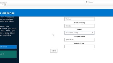 RPA Automation challenge