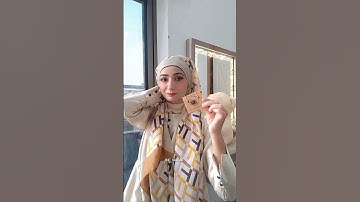 Effortless elegant Full Coverage Hijab Style| chest & neck Coverage Hijab Tutorial | #hijab #shorts
