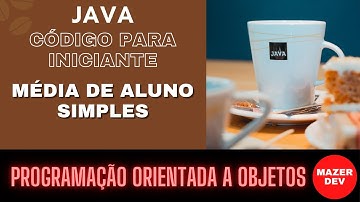 Programação Java Classes e Objetos, exercício Média de Aluno, resolvido em aula remota