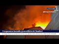 Espectacular incendio en Chamberí acaba con el colapso de la cubierta