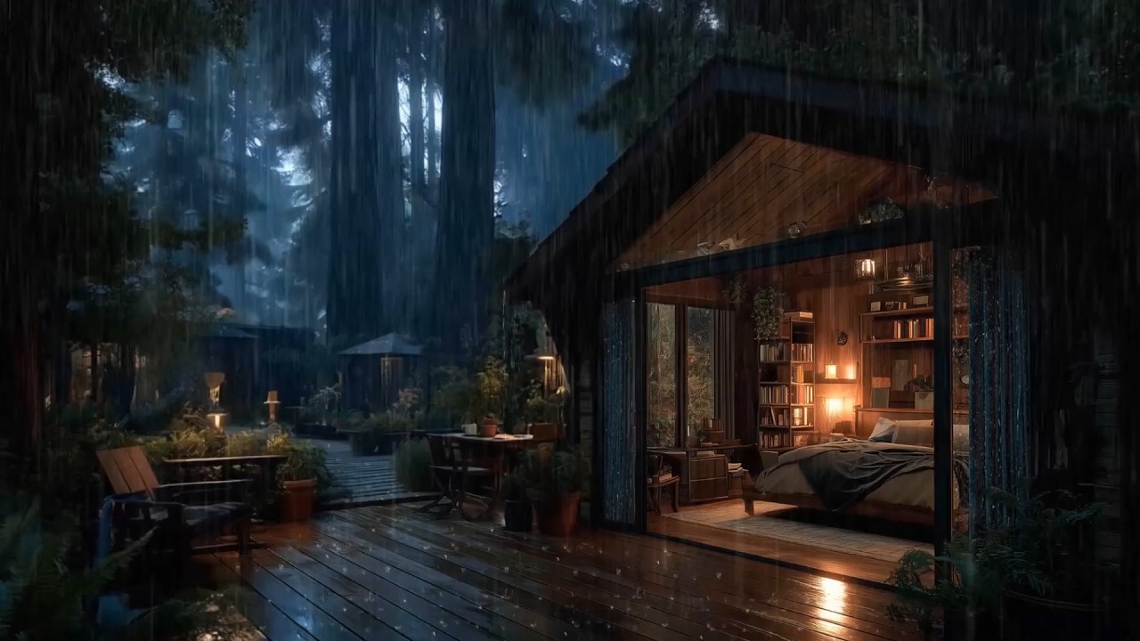 Relaxing Rainfall for Better Sleep | Calm Forest Rain for Deep Relaxation