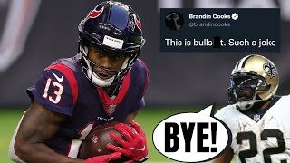 Texans WR Brandin Cooks Is MAD That Mark Ingram Was Traded To The Saints
