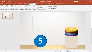 PowerPoint training |How to Create a Countdown Timer Bouncing With Music in PowerPoint