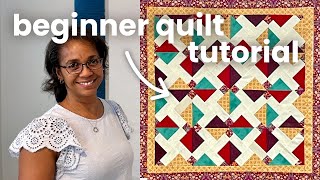 How to make a Disappearing Nine Patch Quilt Block 🌹 EASY Beginner Quilt Block Tutorial