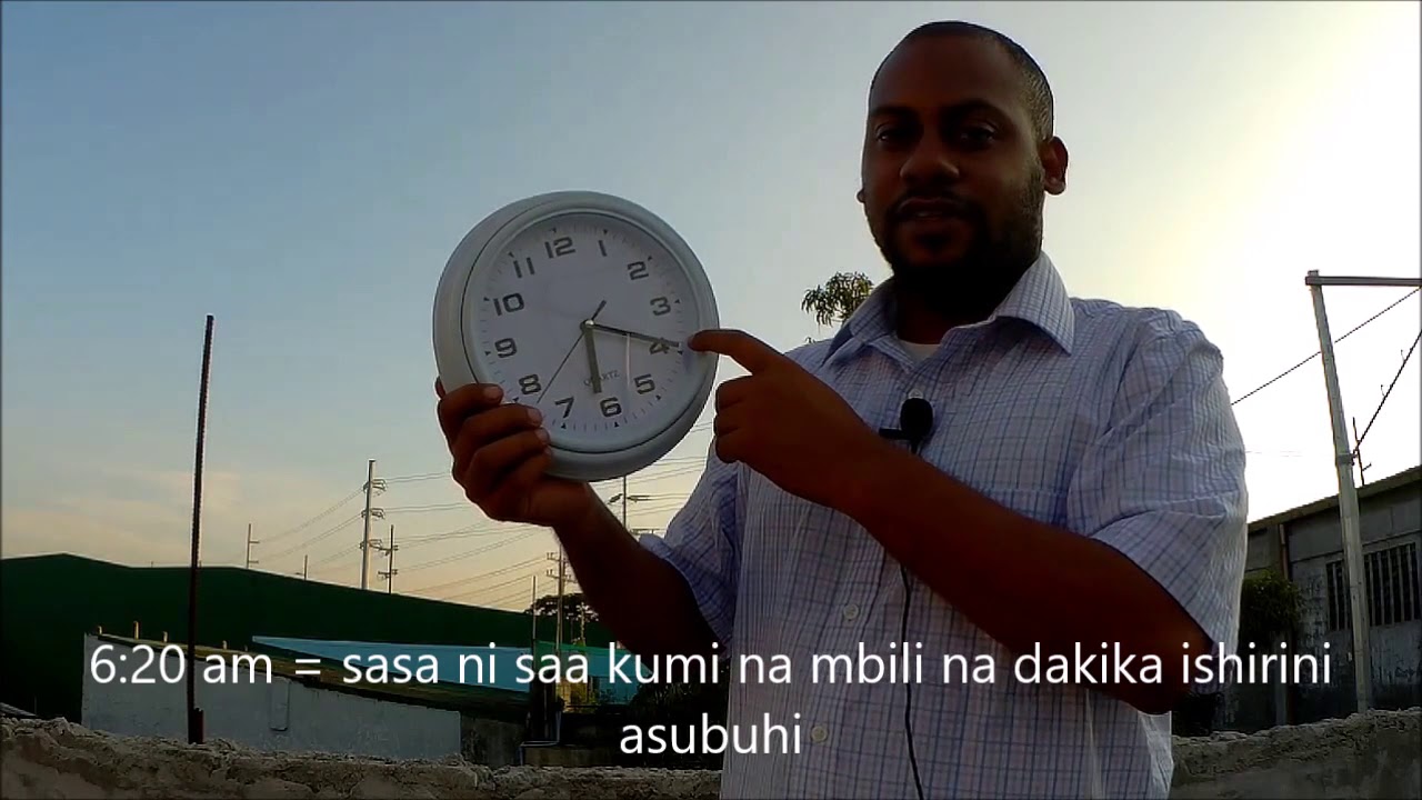 Telling time in Swahili YouTube