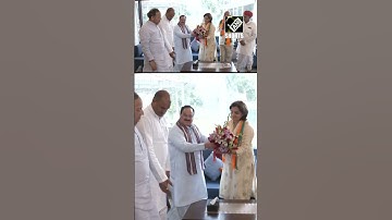 Delhi: Newly joined BJP leaders Jyoti Mirdha, Sawai Singh Chaudhary meet party president JP Nadda