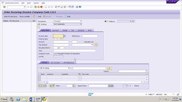SAP MM Basic Invoice Verification_Posting Invoice for Purchase Order Based Invoice Verification