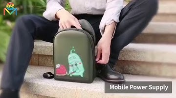 Creative LEDPro-Dinamic LED Backpack- This is future @ Mini #LED #Display#video #sign#screen#digital