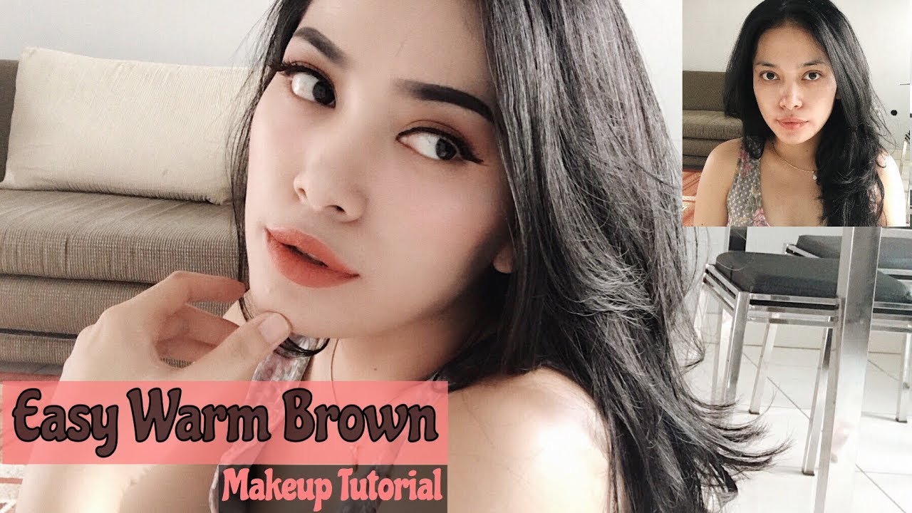 Make Up Murah Untuk Pemula Bernuansa Coklat Easy Warm Brown Makeup