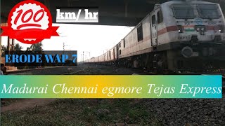 22672 MADURAI– CHENNAI EGMORE TEJAS EXPRESS | # 37204 ED WAP-7 | INDIAN RAILWAYS